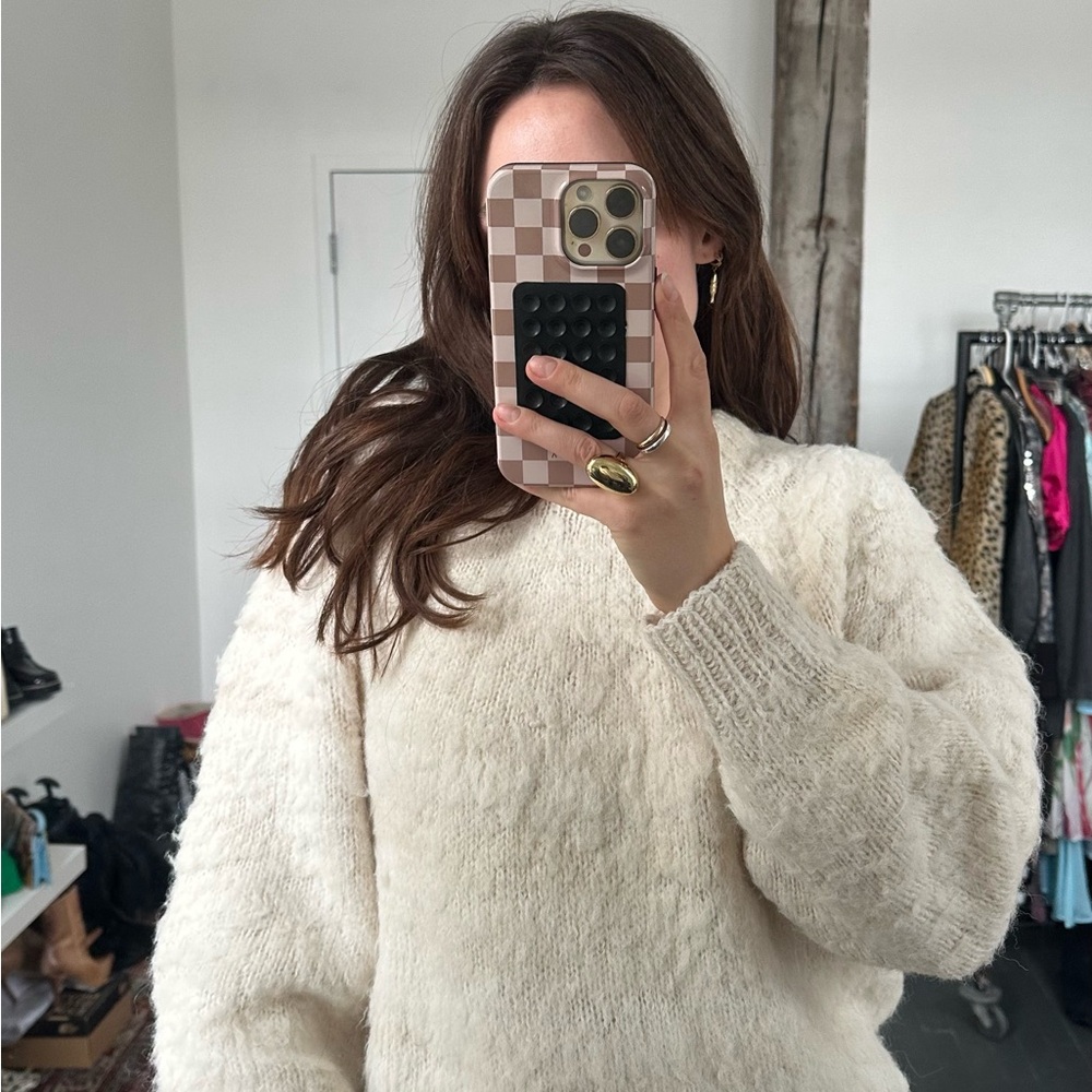 Cozy Cream Sweater handmade in Ireland